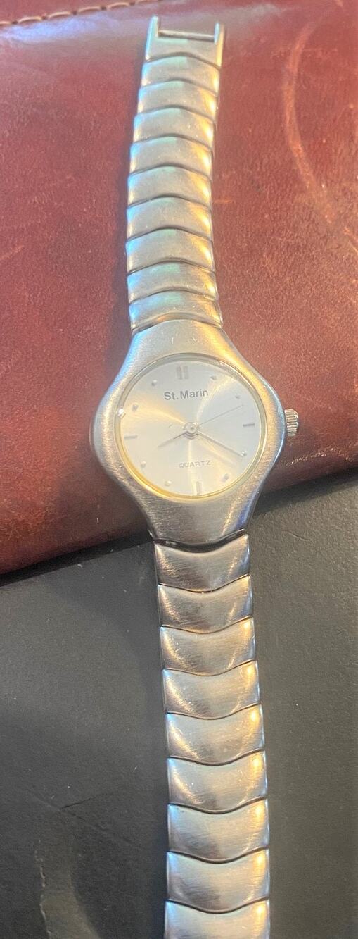 Women's 25mm Brushed Metal St Marin Watch, Bracelet Band